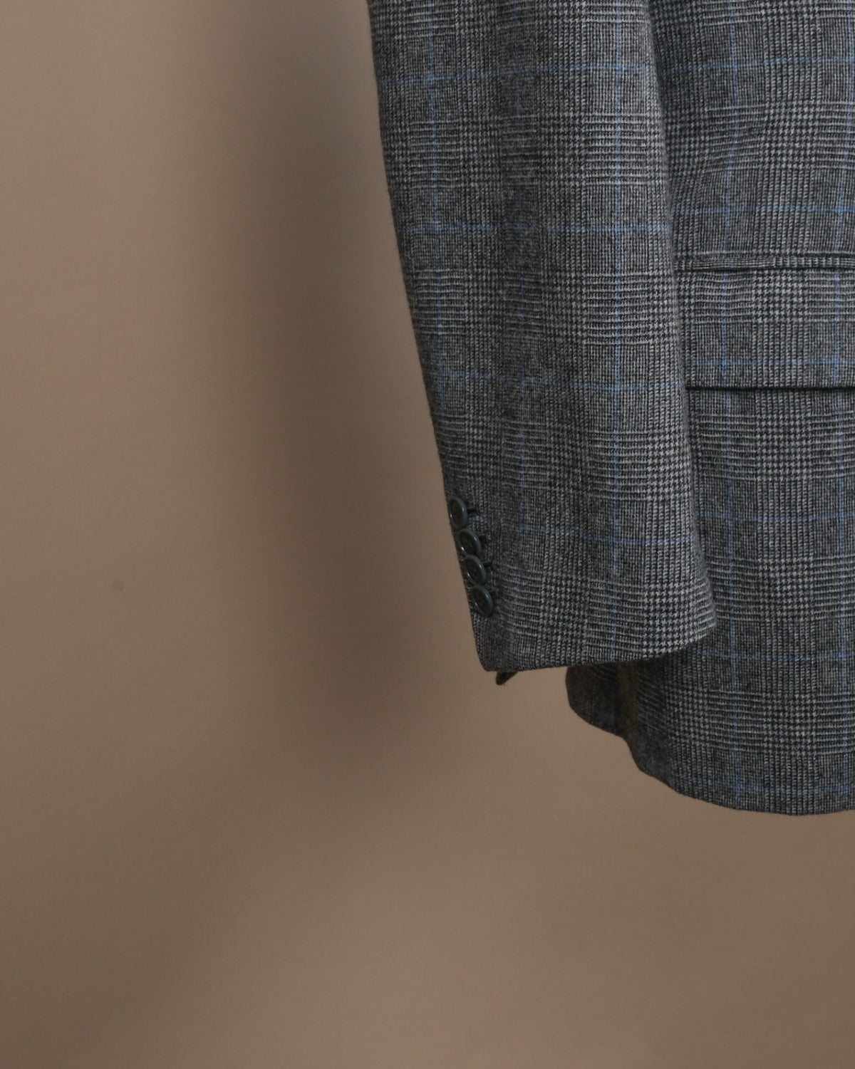 Gray Blue Wool Sports Jacket