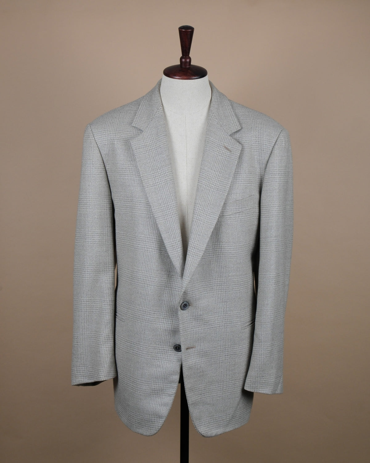 Light Gray Wool Blend Blazer