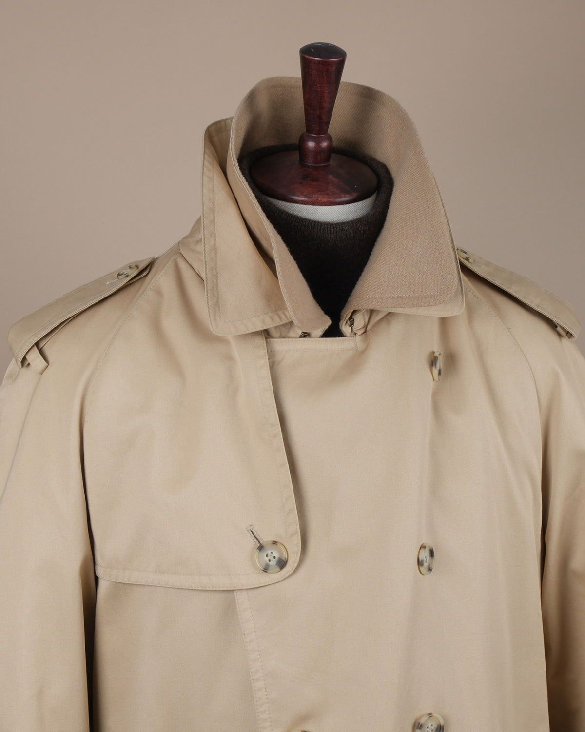 Beige DB. Raglan Trench Coat
