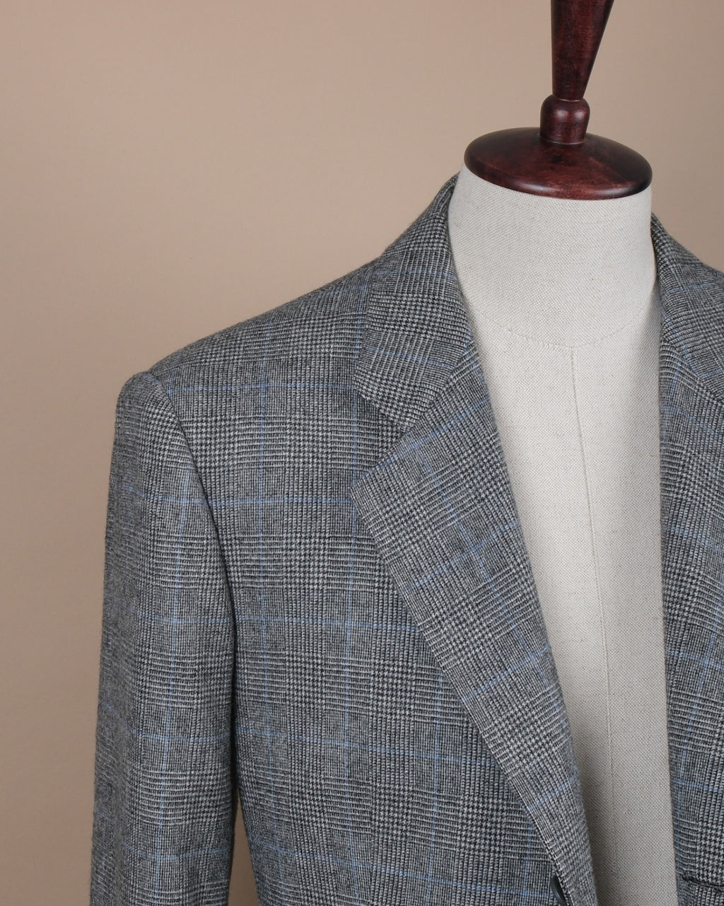 Gray Blue Wool Sports Jacket