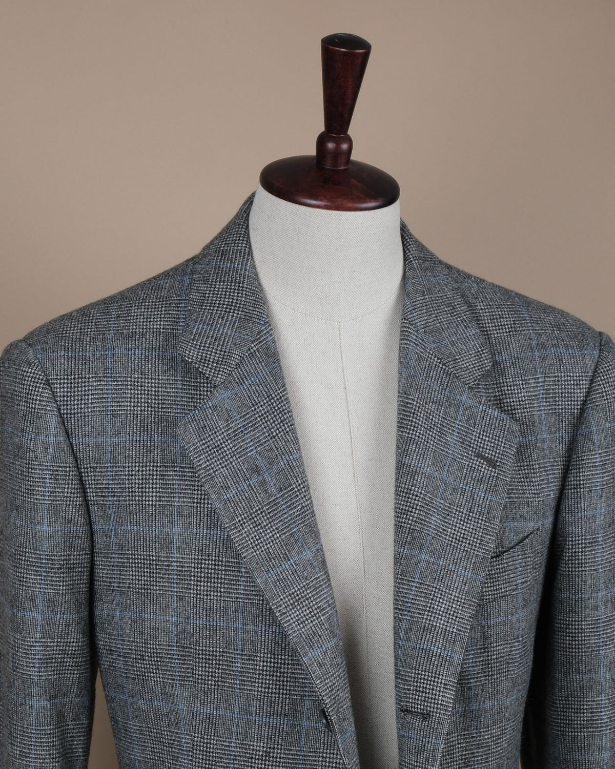 Gray Blue Wool Sports Jacket