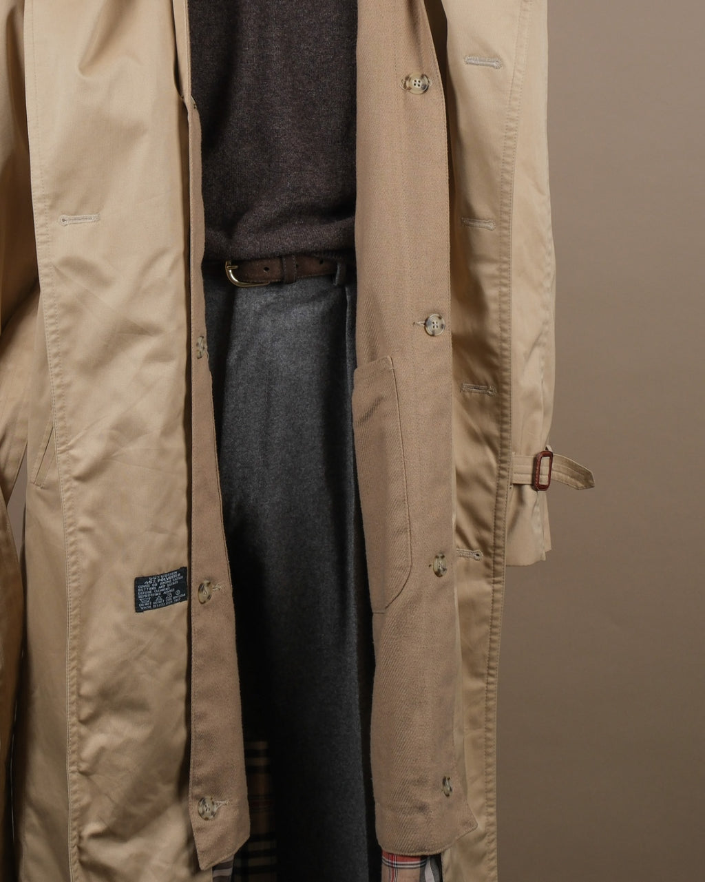 Beige DB. Raglan Trench Coat
