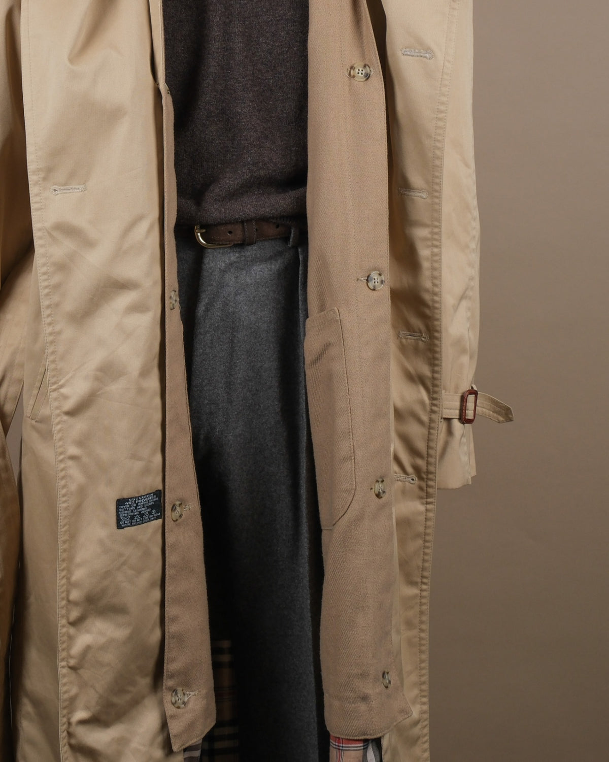 Beige DB. Raglan Trench Coat