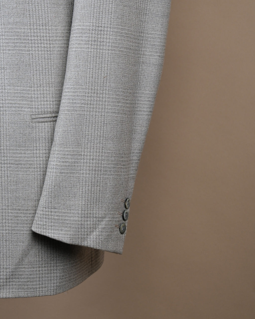 Light Gray Wool Blend Blazer