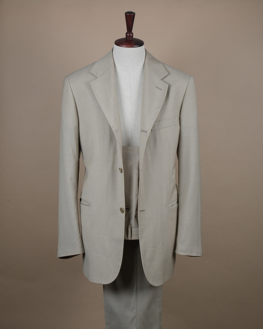 Stone Beige Super 100's Wool Suit
