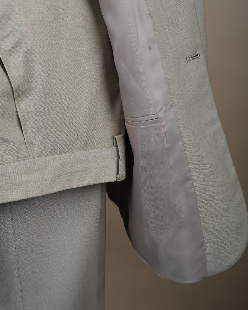Stone Beige Super 100's Wool Suit