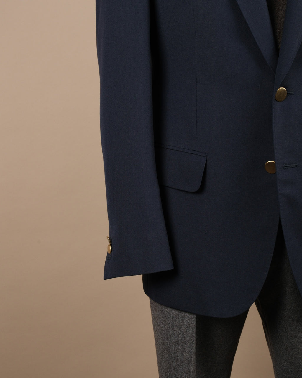 Navy Fine Worsted Club Blazer