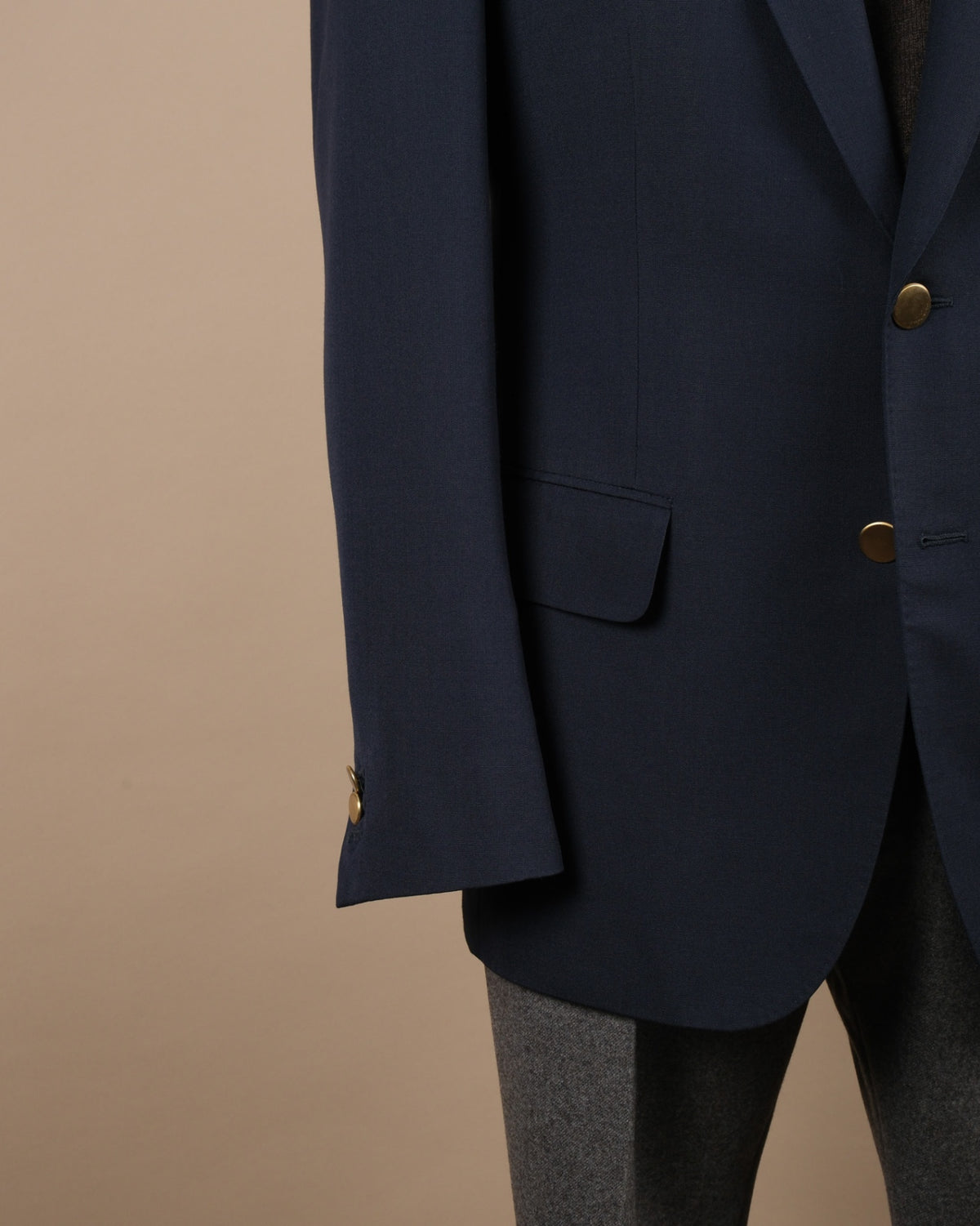 Navy Fine Worsted Club Blazer