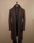 Dark Brown Drapers Wool/Alpaca/Mohair Overcoat