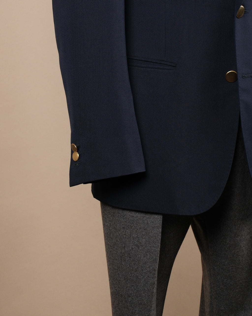Navy Fine Worsted Club Blazer