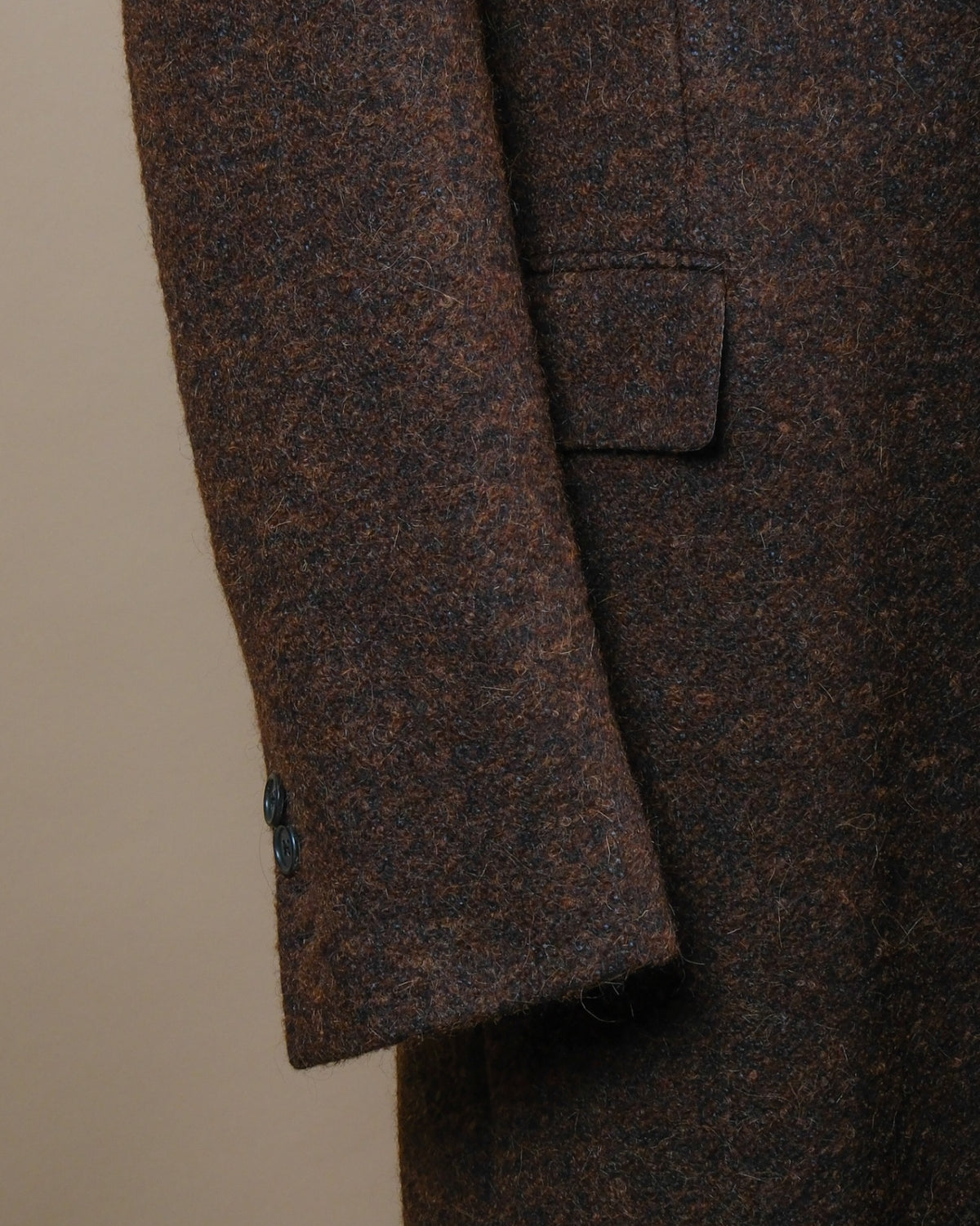 Dark Brown Drapers Wool/Alpaca/Mohair Overcoat