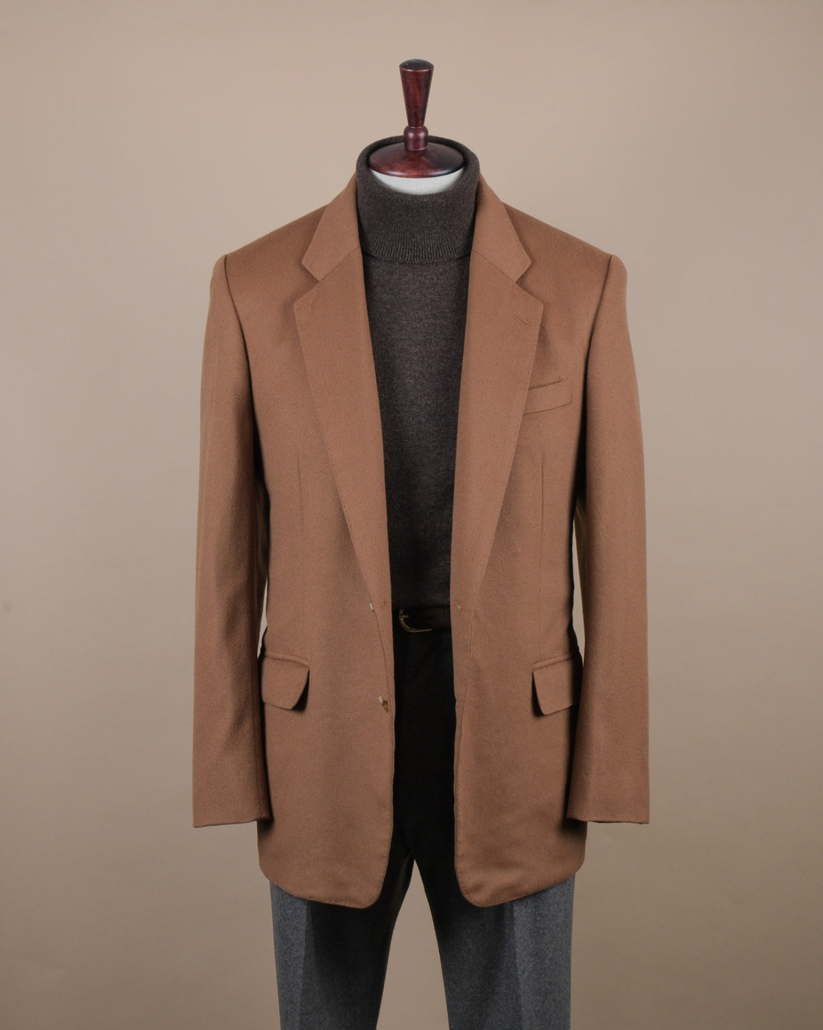Dark Camel Wool/Cashmere Sports Jacket