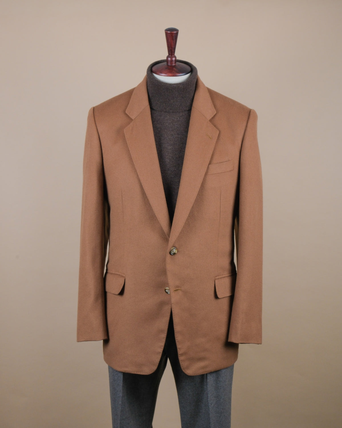 Dark Camel Wool/Cashmere Sports Jacket