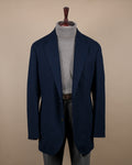 Navy Drapers Virgin Wool Hopsack Club Blazer