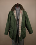 Olive Cotton Twill Raglan Jacket