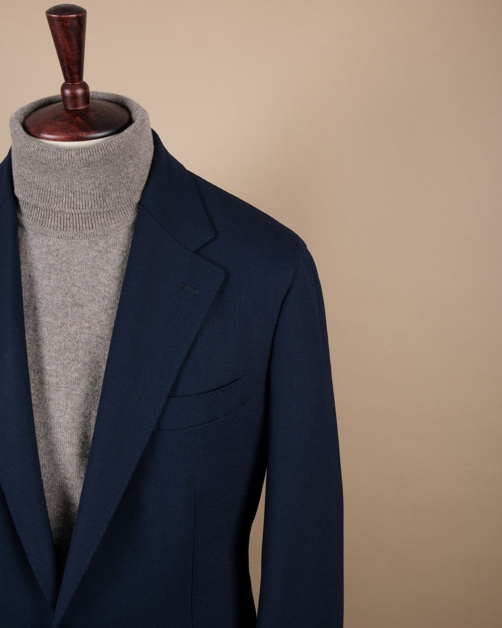 Navy Drapers Virgin Wool Hopsack Club Blazer