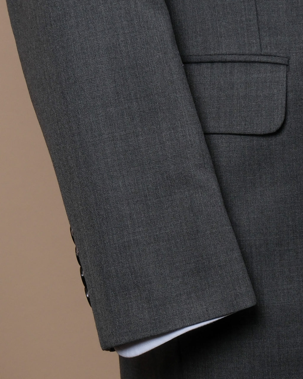 Charcoal Worsted Wool Suit