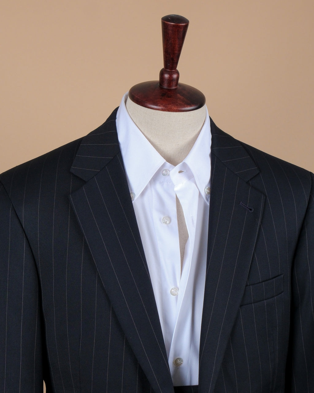 Navy Chalk Stripe Wool Suit