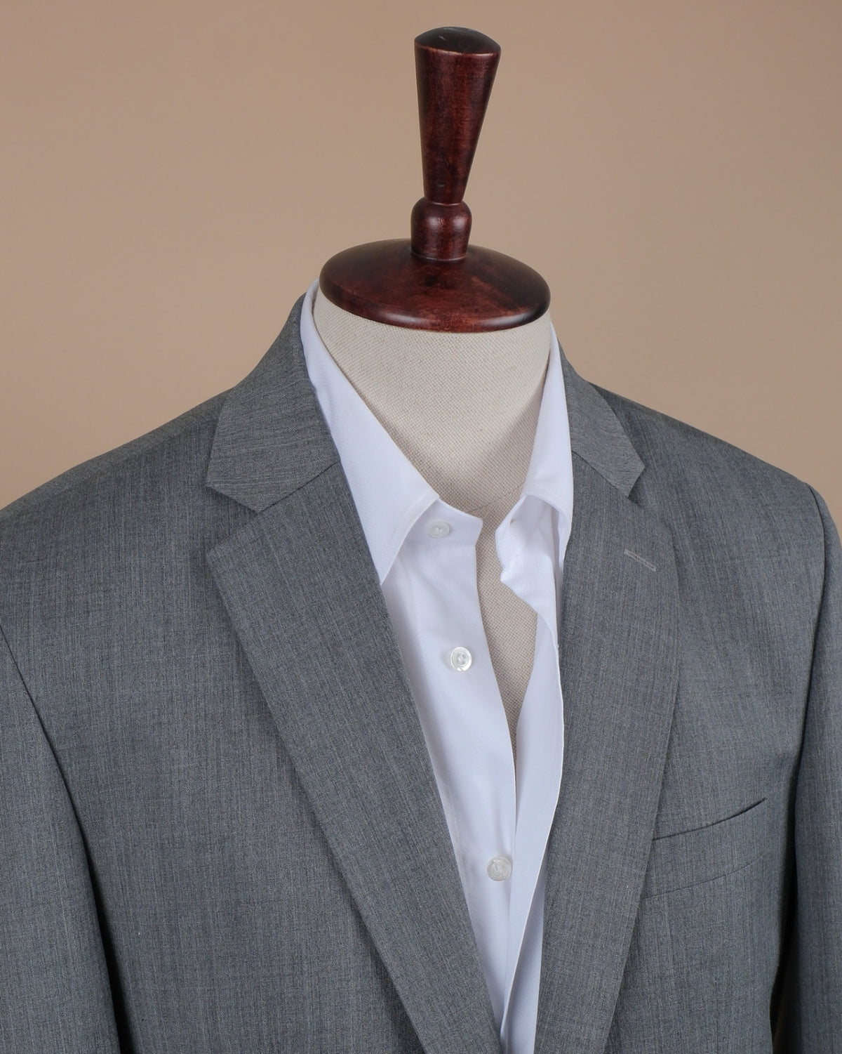 Mid Grey Worsted Wool Suit
