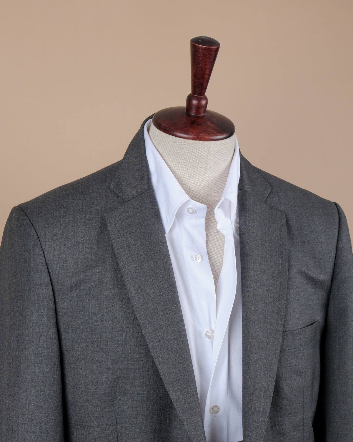 Charcoal Worsted Wool Suit
