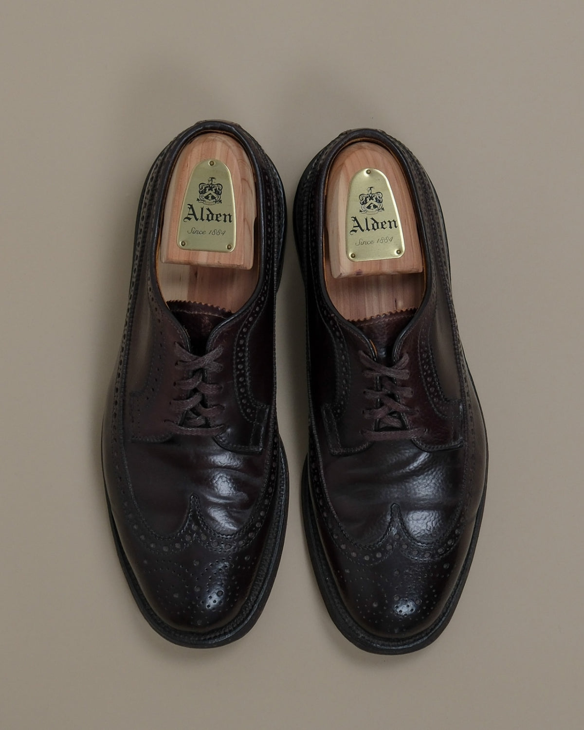 Color 8 Scotch Grain Shell Cordovan Long Wing Bluchers
