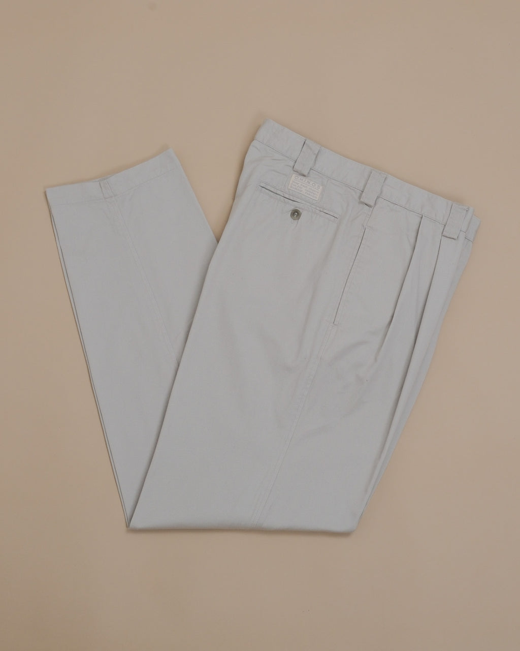 Light Gray Cotton Twill Trousers