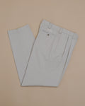 Light Gray Cotton Twill Trousers