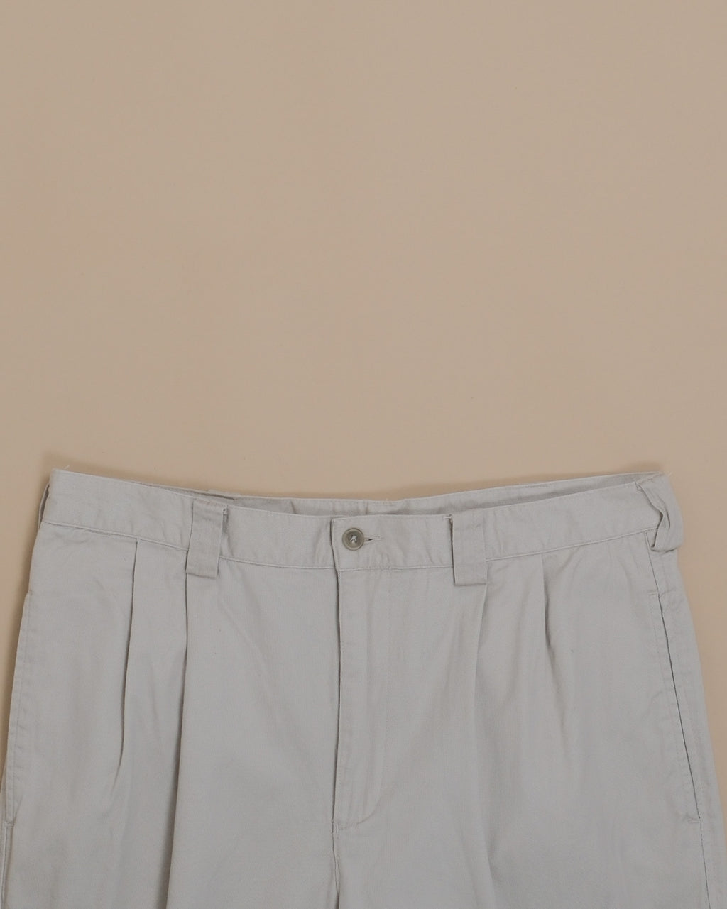 Light Gray Cotton Twill Trousers