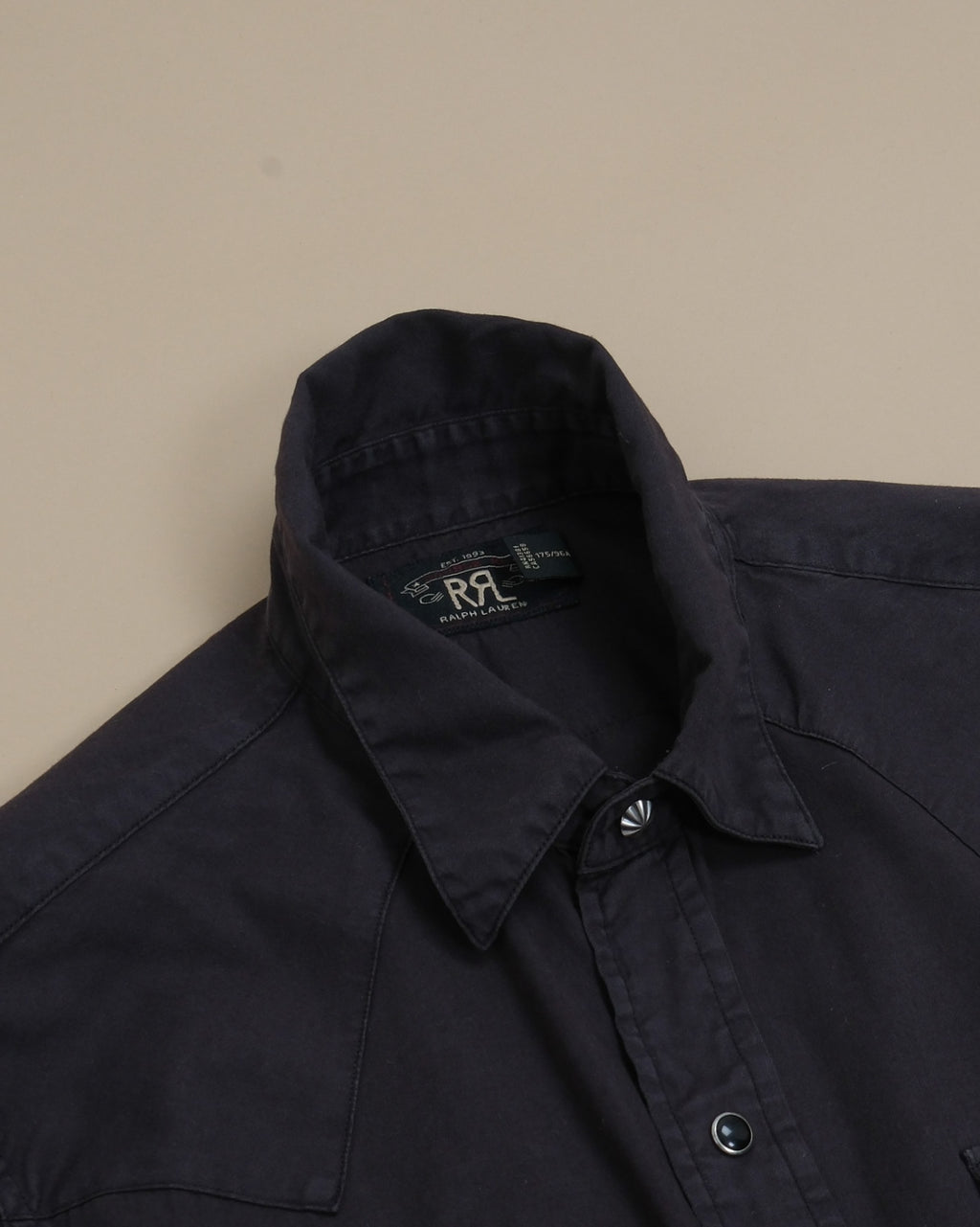 Black Twill Western Shirt