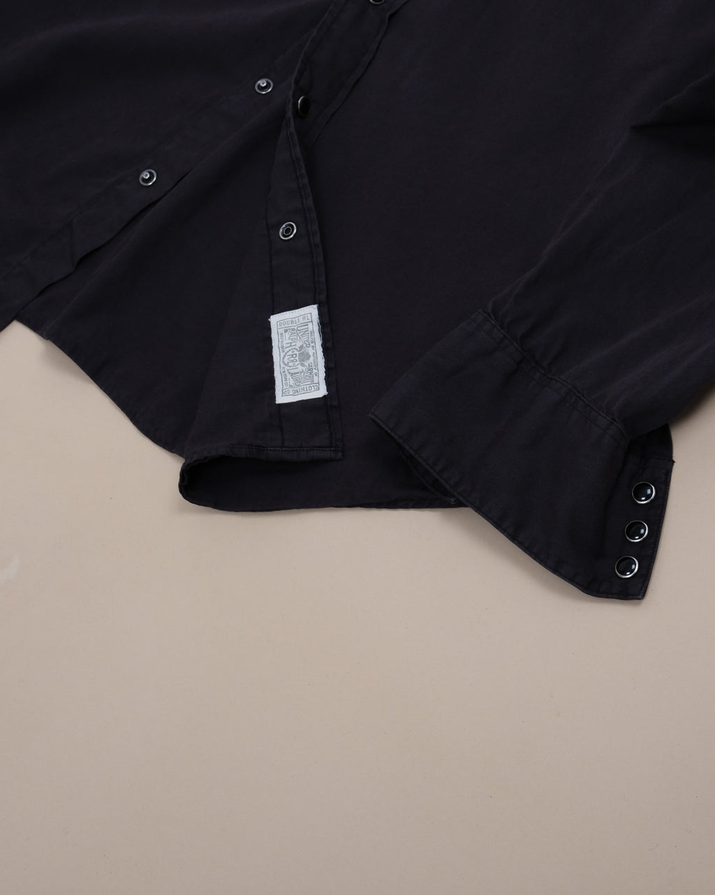 Black Twill Western Shirt