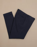 Navy Cotton Twill Slacks
