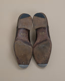 Chocolate Semi-Brogue Cap-Toe Oxfords