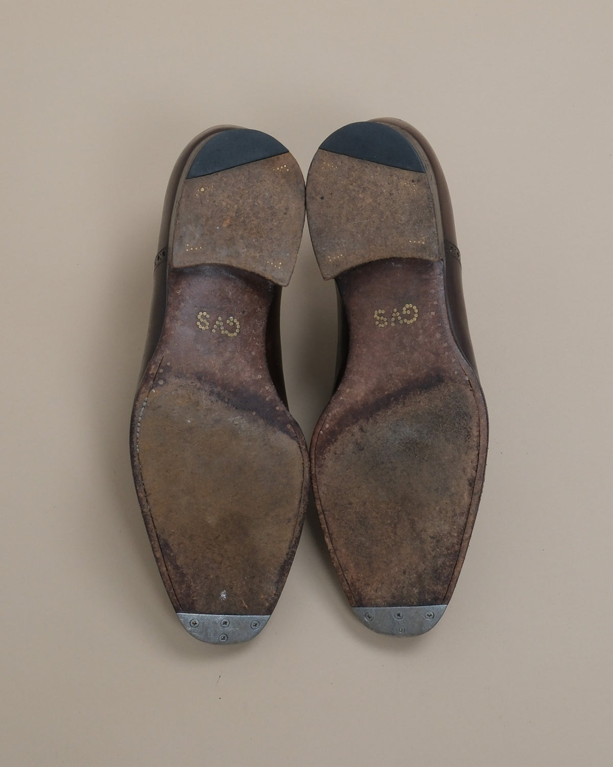 Chocolate Semi-Brogue Cap-Toe Oxfords