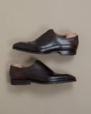 Chocolate Semi-Brogue Cap-Toe Oxfords