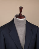 Navy Wool Twill Blazer