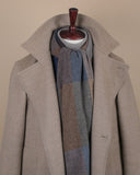 Big Check Lambswool/Angora Scarf