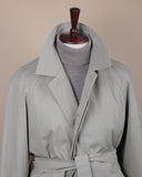 Stone Khaki Belted Raglan Coat