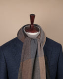 Big Check Lambswool/Angora Scarf