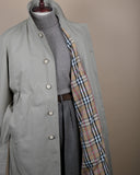 Stone Khaki Belted Raglan Coat
