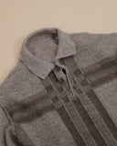 Gray Knit Polo