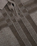 Gray Knit Polo