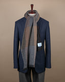 Big Check Lambswool/Angora Scarf