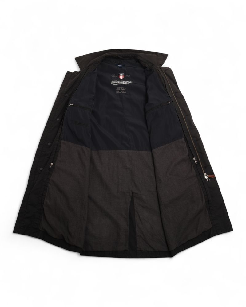 Black Cotton Car Coat