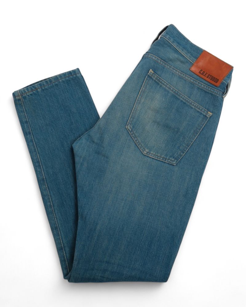 Blue High Rise Selvedge Jeans