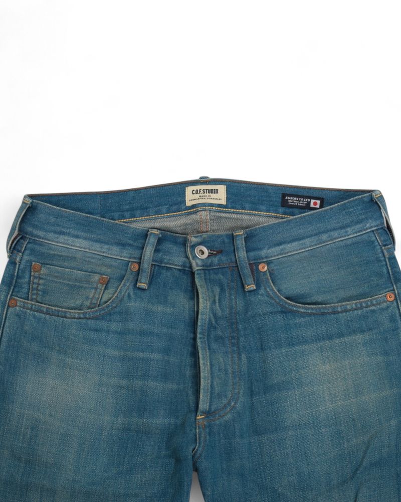 Blue High Rise Selvedge Jeans