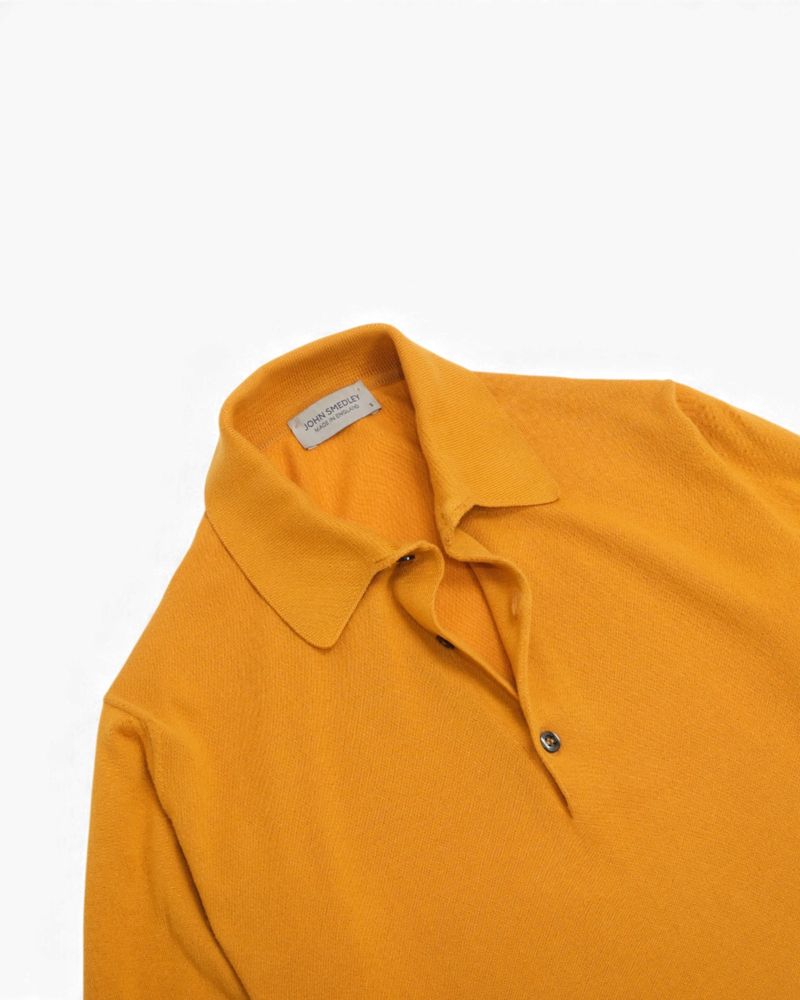 Warm Yellow Knitted Polo