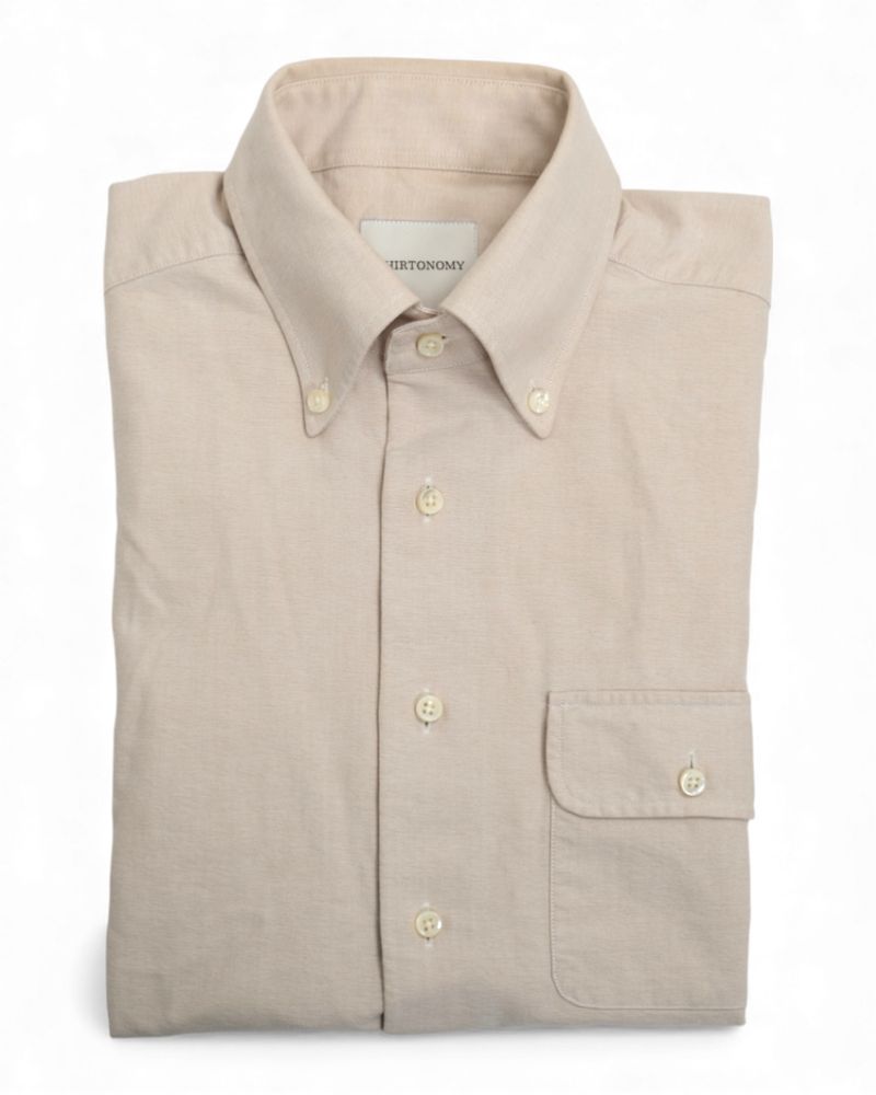 Beige OCBD Shirt
