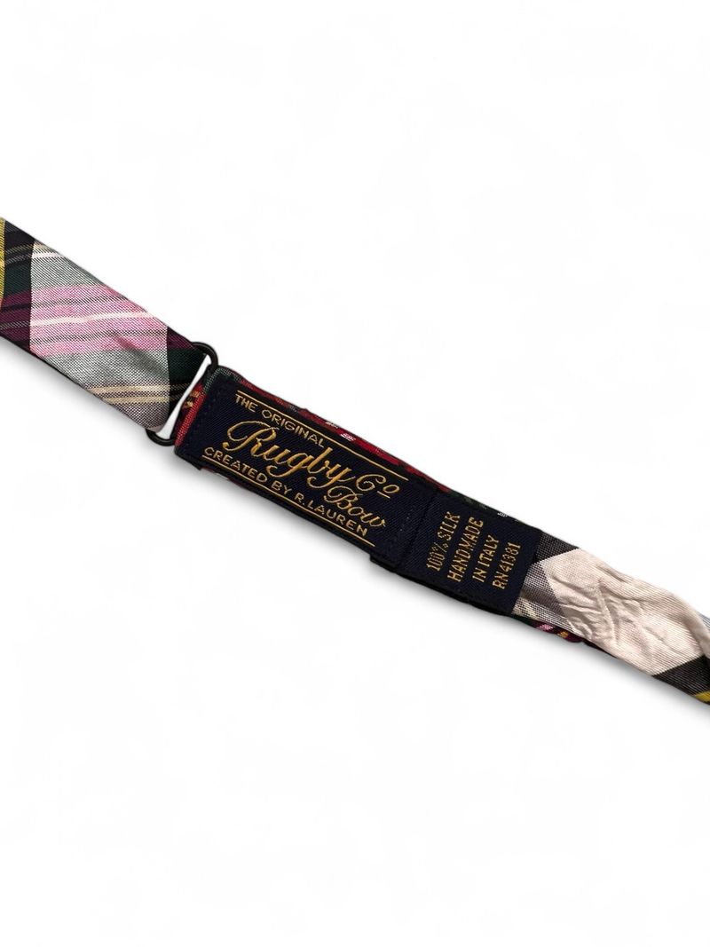 Checked Silk Bow Tie