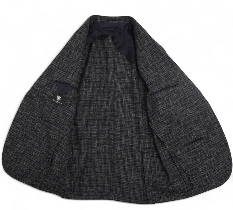 Navy/Brown/Grey Checked sports Jacket