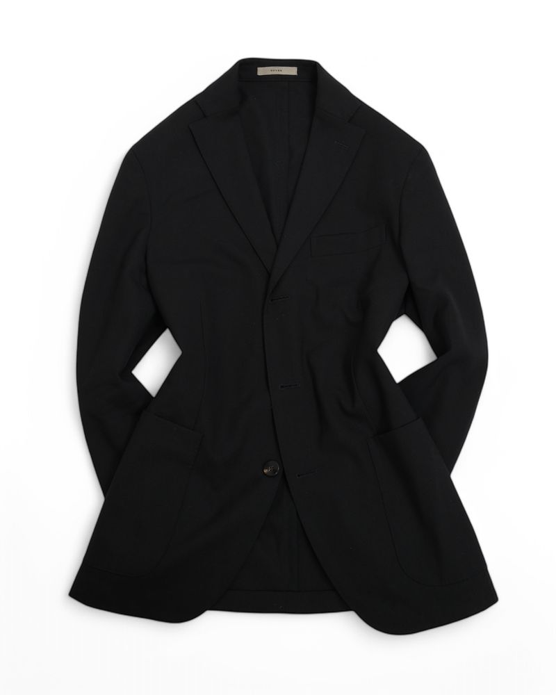 Dark Navy Unconstructed Wool Suit